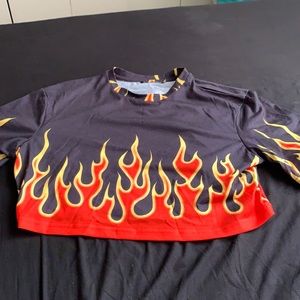 Fire crop top